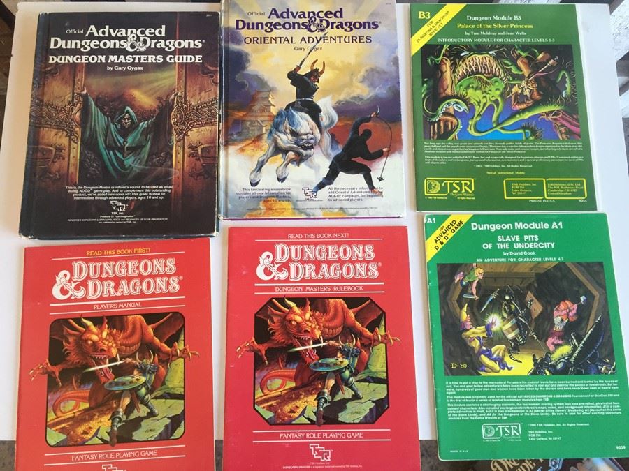 Huge Collection Of Vintage Advanced Dungeons & Dragons Books And ...