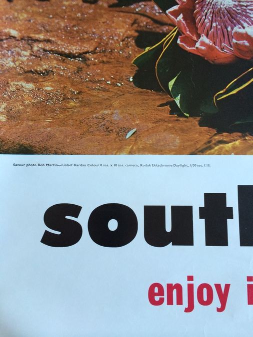 Original Vintage South Africa Travel Poster [Photo 2]