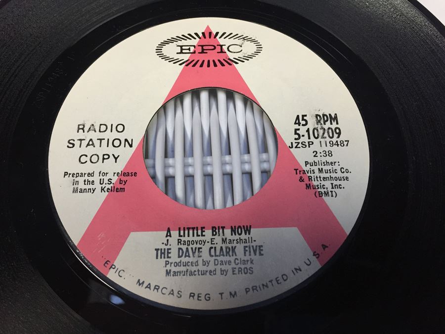 The Dave Clark Five ‎- A Little Bit Now - Epic ‎- 5-10209 - PROMO Radio Station Copy [Photo 3]