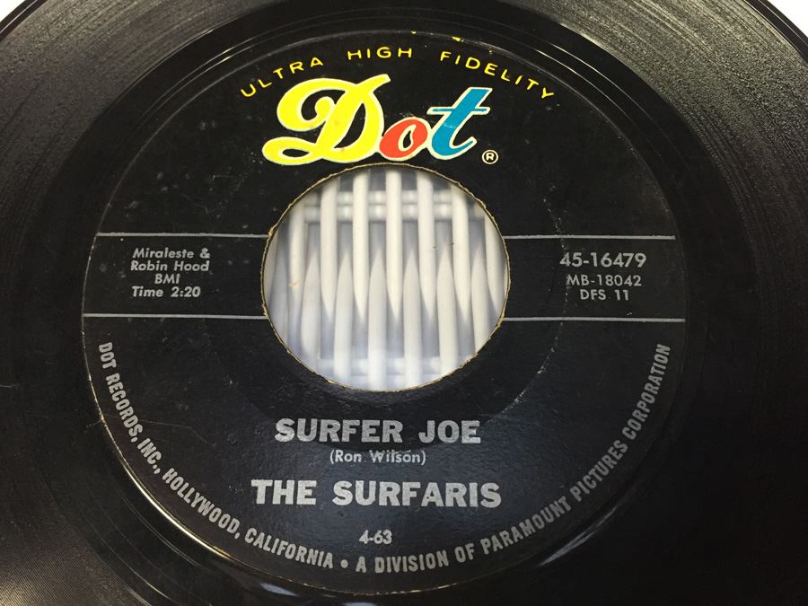 The Surfaris ‎- Wipe Out / Surfer Joe - Dot Records ‎- 45-16479 [Photo 3]