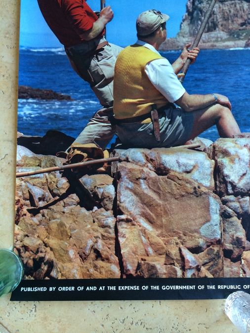 Original Vintage South Africa Travel Poster - Fishing [Photo 2]