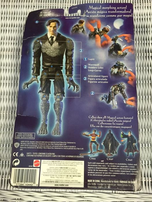 1865 Mattel Harry Potter Lupin Werewolf Action New On Card [Photo 3]