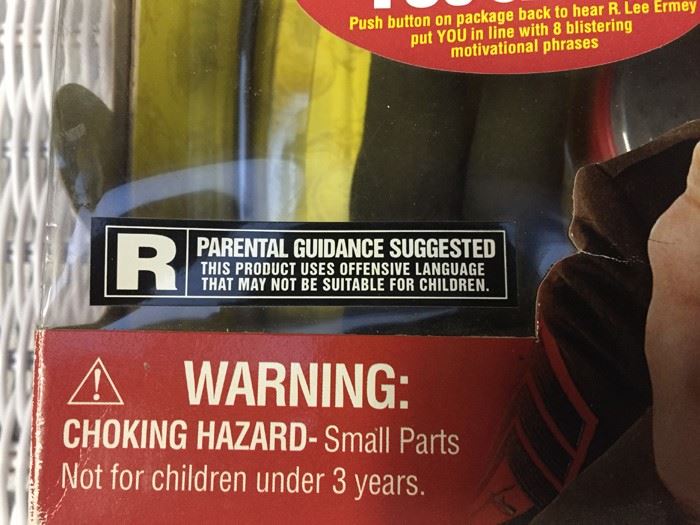 12' Gunnery Sgt. R. Lee Ermey Rated R New In Box - This Toy Was Pulled Due To Strong Language [Photo 3]