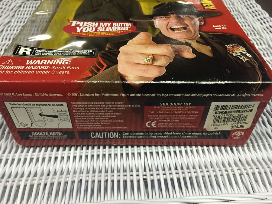 12' Gunnery Sgt. R. Lee Ermey Rated R New In Box - This Toy Was Pulled Due To Strong Language [Photo 9]