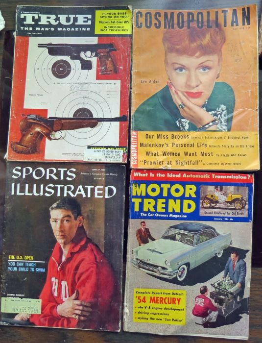 Set Of 4 Vintage Magazines Sports Illustrated Motor Trends Cosmopolitan [Photo 1]