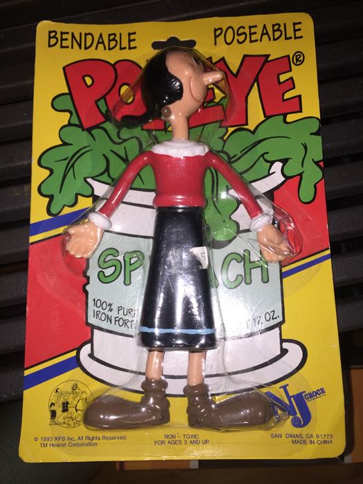 Popeye Olive Oil Bendable Figure New [Photo 3]