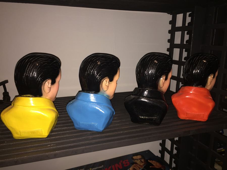 (4) Colored Elvis Ceramic Busts [Photo 6]