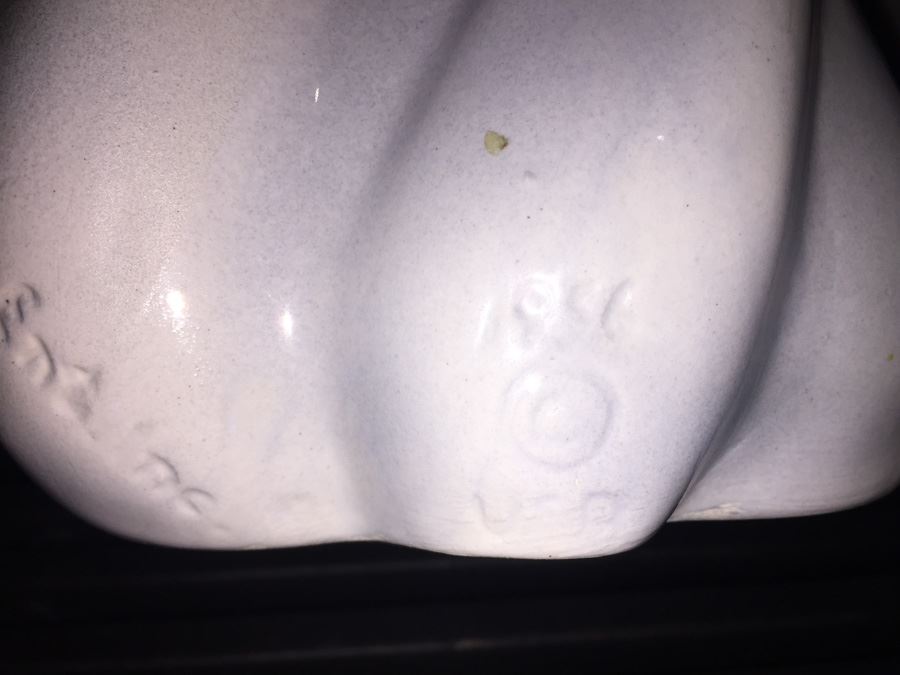 Vintage Mid-Century Boxing Joey Kangaroo Ceramic Dresser Caddy, Jewelry Ring Holder, McCoy Fine Ent Inc [Photo 5]