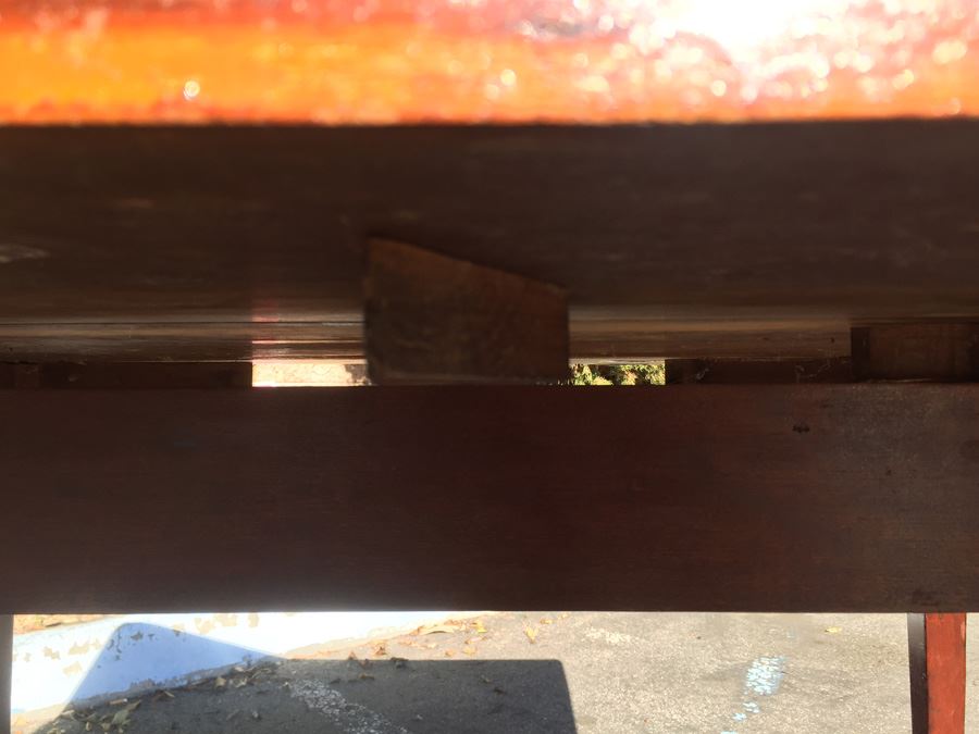 Antique Drop-Leaf Gate-Leg Dining Table Possibly Heppelwhite  [Photo 10]