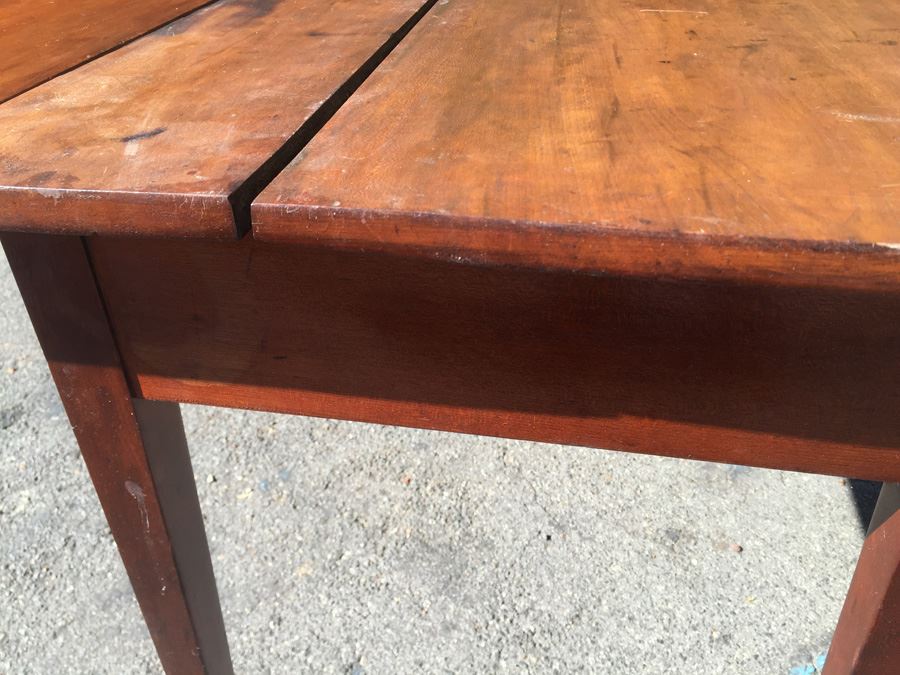 Antique Drop-Leaf Gate-Leg Dining Table Possibly Heppelwhite  [Photo 9]