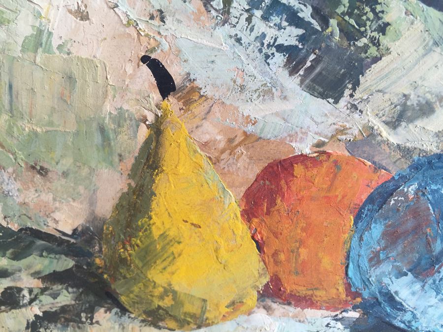 Signed Original Mid-Century Still Life Oil Painting [Photo 7]