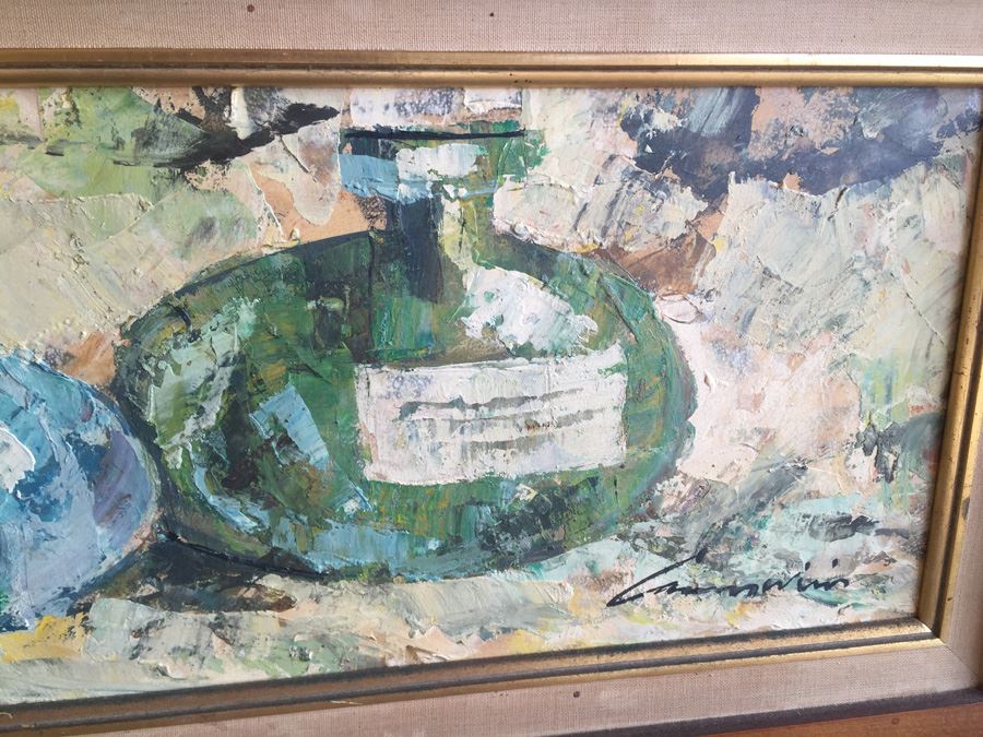 Signed Original Mid-Century Still Life Oil Painting [Photo 5]