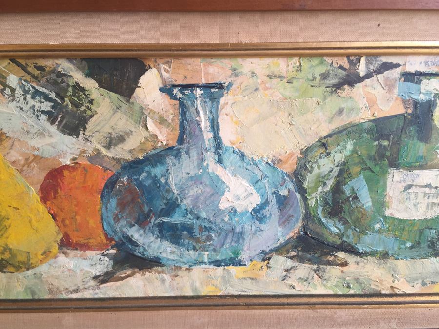 Signed Original Mid-Century Still Life Oil Painting [Photo 3]