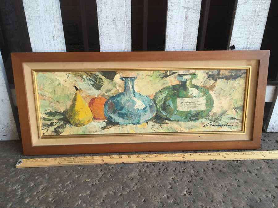 Signed Original Mid-Century Still Life Oil Painting [Photo 1]