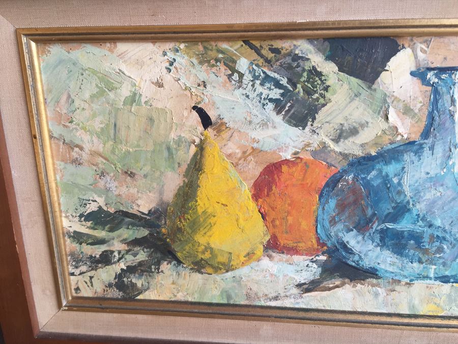 Signed Original Mid-Century Still Life Oil Painting [Photo 6]