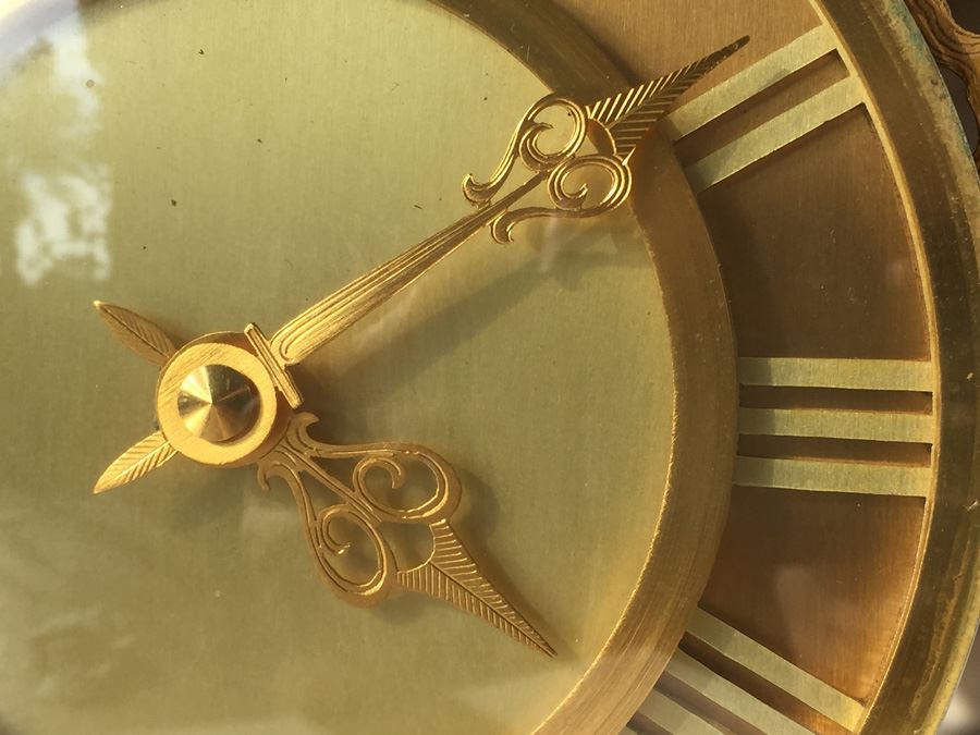 French Brass Clock Retailed By Spaulding & Co. - Movement Has Been Modernized [Photo 11]