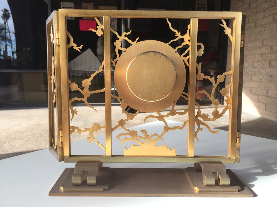 French Brass Clock Retailed By Spaulding & Co. - Movement Has Been Modernized [Photo 13]