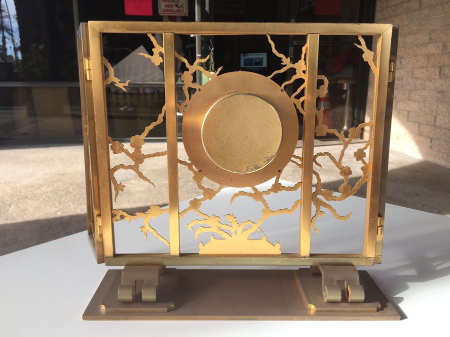 French Brass Clock Retailed By Spaulding & Co. - Movement Has Been Modernized [Photo 16]