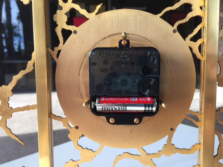 French Brass Clock Retailed By Spaulding & Co. - Movement Has Been Modernized [Photo 14]