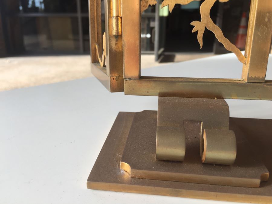 French Brass Clock Retailed By Spaulding & Co. - Movement Has Been Modernized [Photo 15]