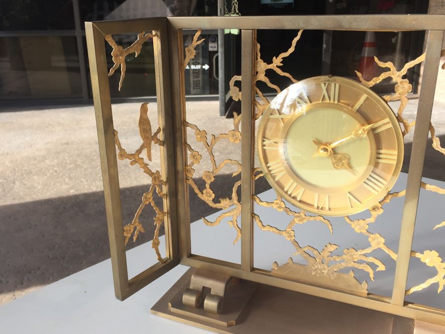 French Brass Clock Retailed By Spaulding & Co. - Movement Has Been Modernized [Photo 7]