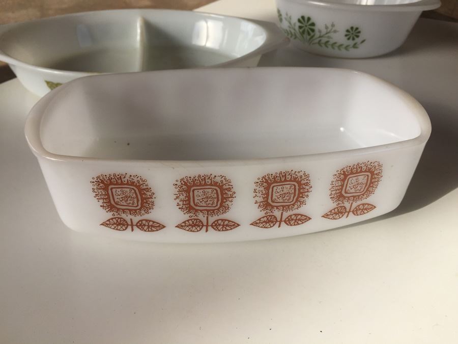 (3) Oven Ware Lot Pyrex Glasbake Federal [Photo 2]