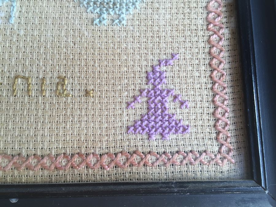 Vintage 1917 Needlework Sampler From Anaheim California [Photo 13]