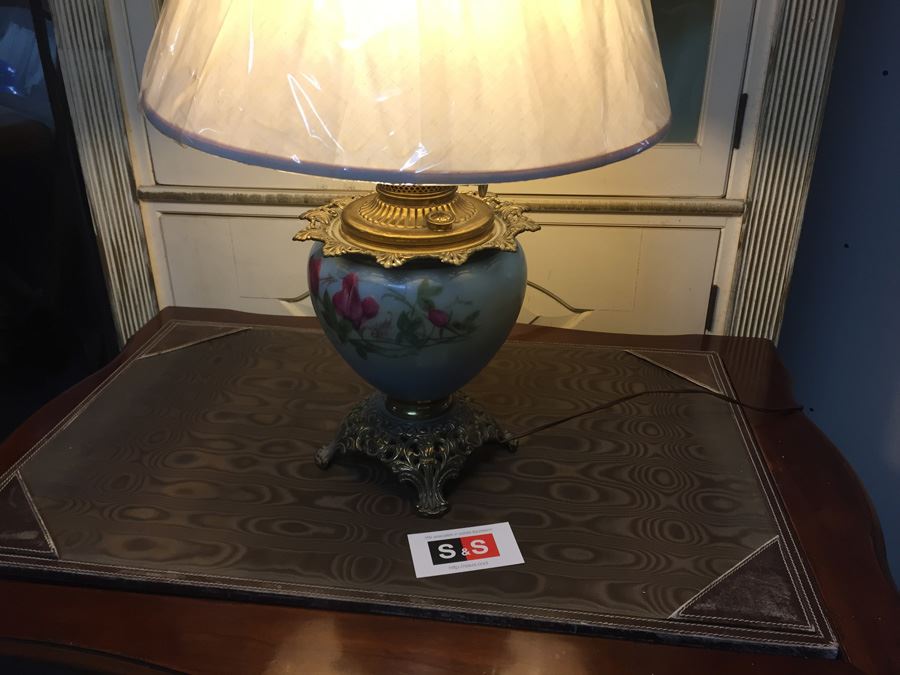 Vintage Hand Painted Lamp