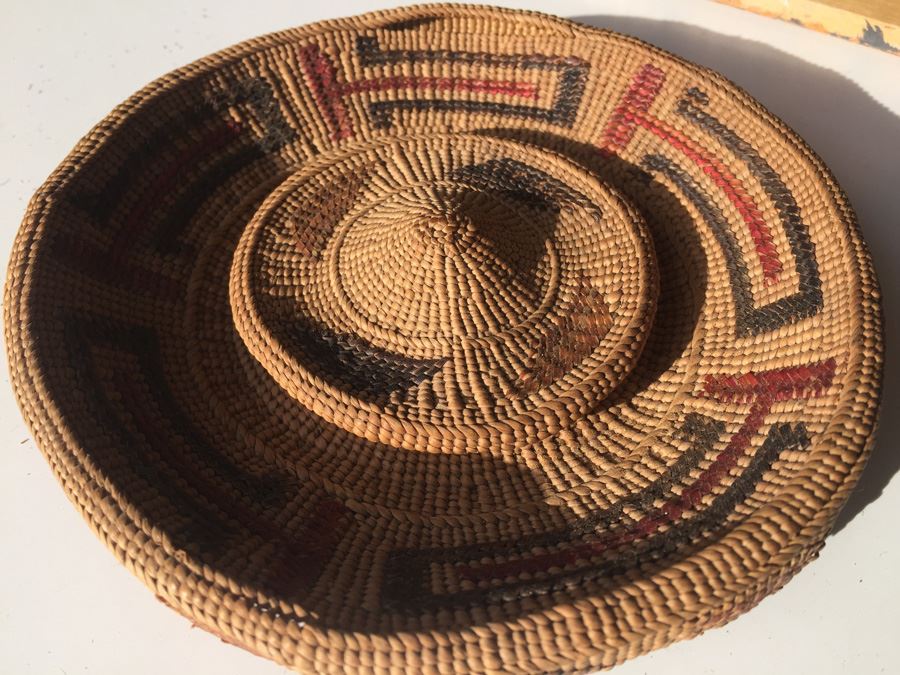 Antique Native American Basket With Lid [Photo 13]