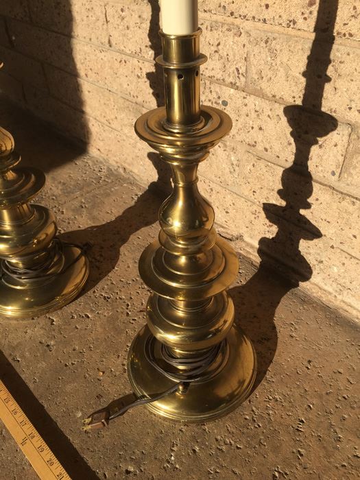 Pair Of Large Stiffel Brass Lamps [Photo 2]