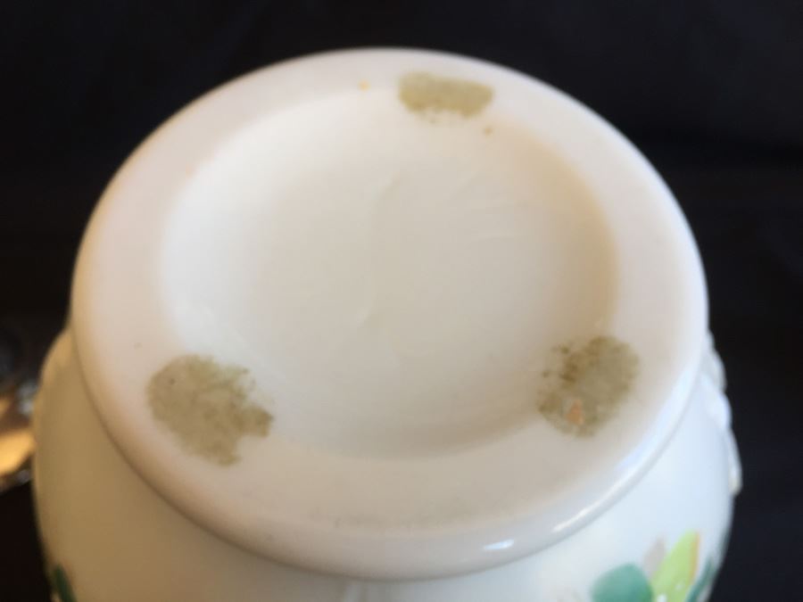 Victorian Biscuit Cookie Cracker Barrel Jar With Handle And Lid [Photo 11]