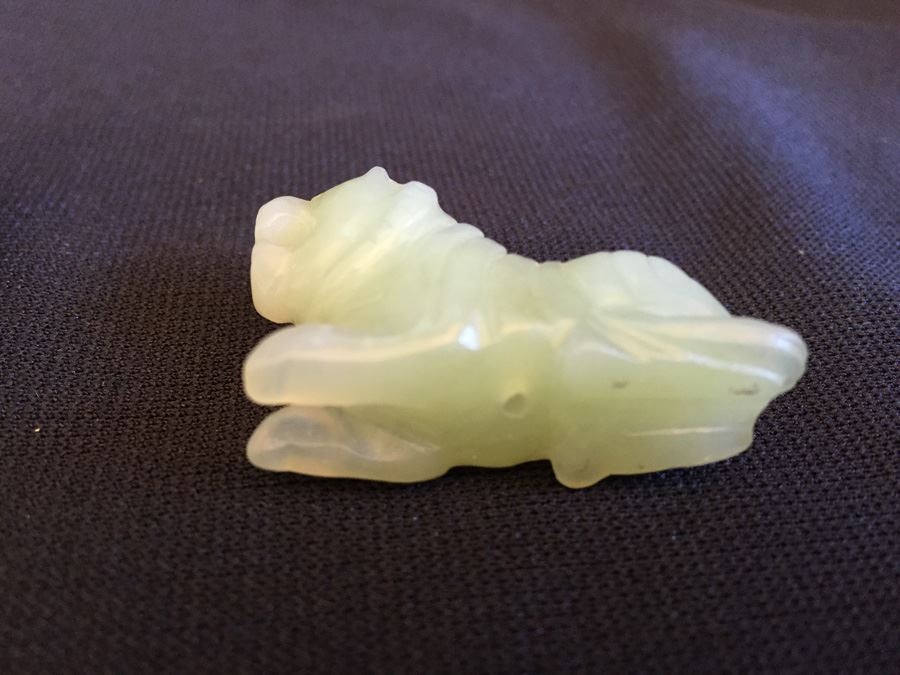 Pair Of Small JADE Figurines Bear And Tiger [Photo 13]