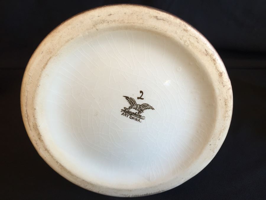 Vintage Homer Laughlin Art China Large Monks Tankard Pitcher [Photo 9]