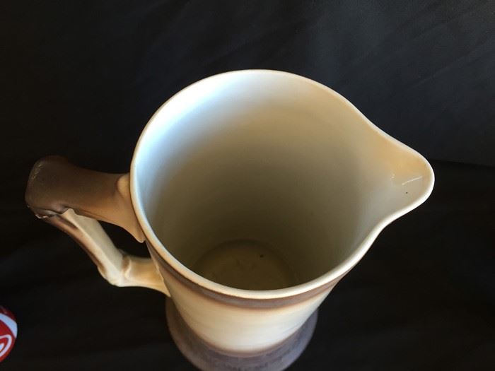 Vintage Homer Laughlin Art China Large Monks Tankard Pitcher [Photo 8]