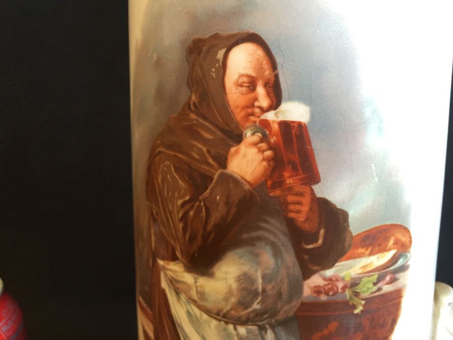 Vintage Homer Laughlin Art China Large Monks Tankard Pitcher [Photo 4]