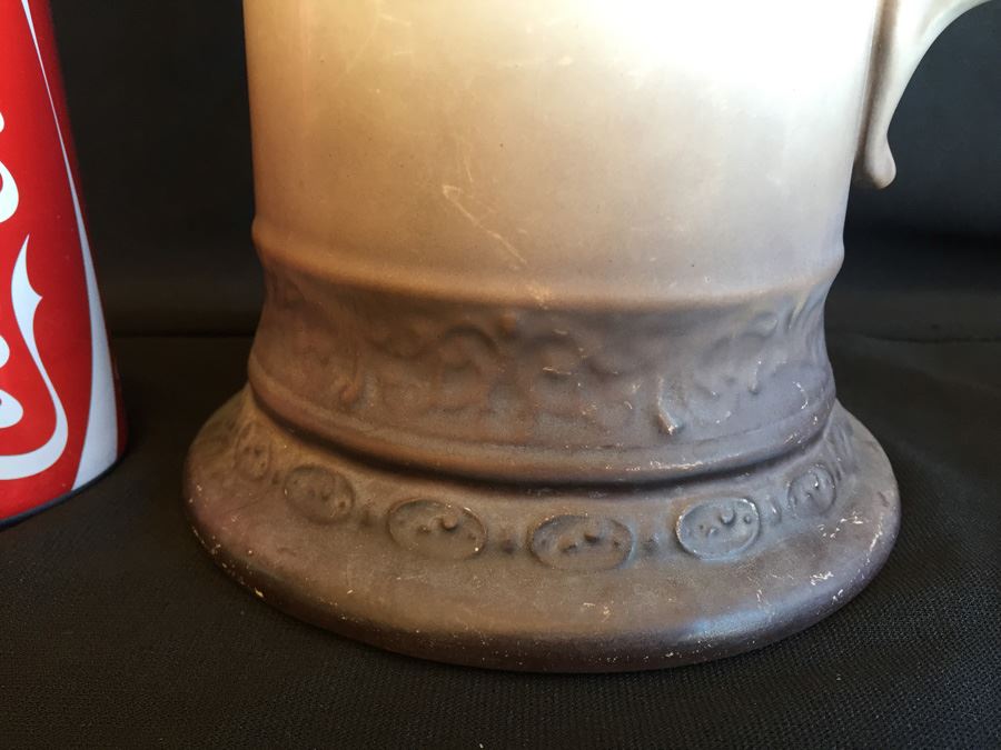 Vintage Homer Laughlin Art China Large Monks Tankard Pitcher [Photo 6]