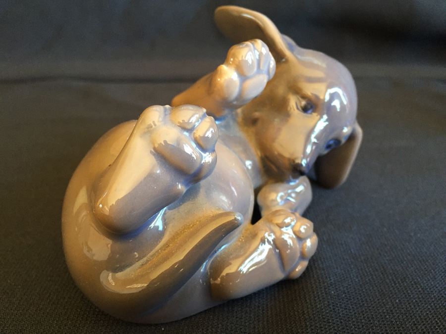 Vintage Royal Copenhagen Denmark DACHSHUND PUPPY, #1408 [Photo 4]