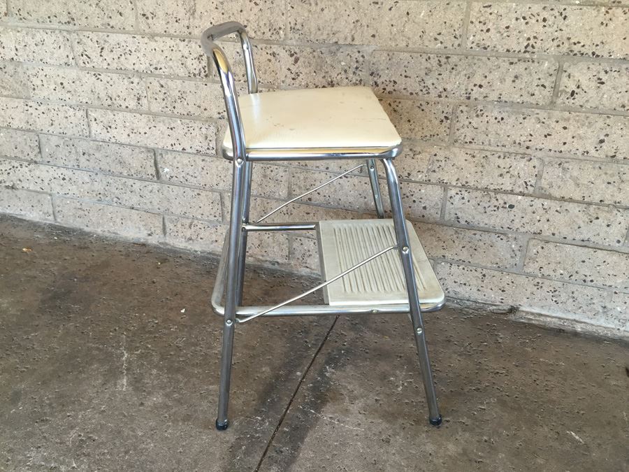 Mid-Century Cosco Chrome Foot Stool [Photo 2]
