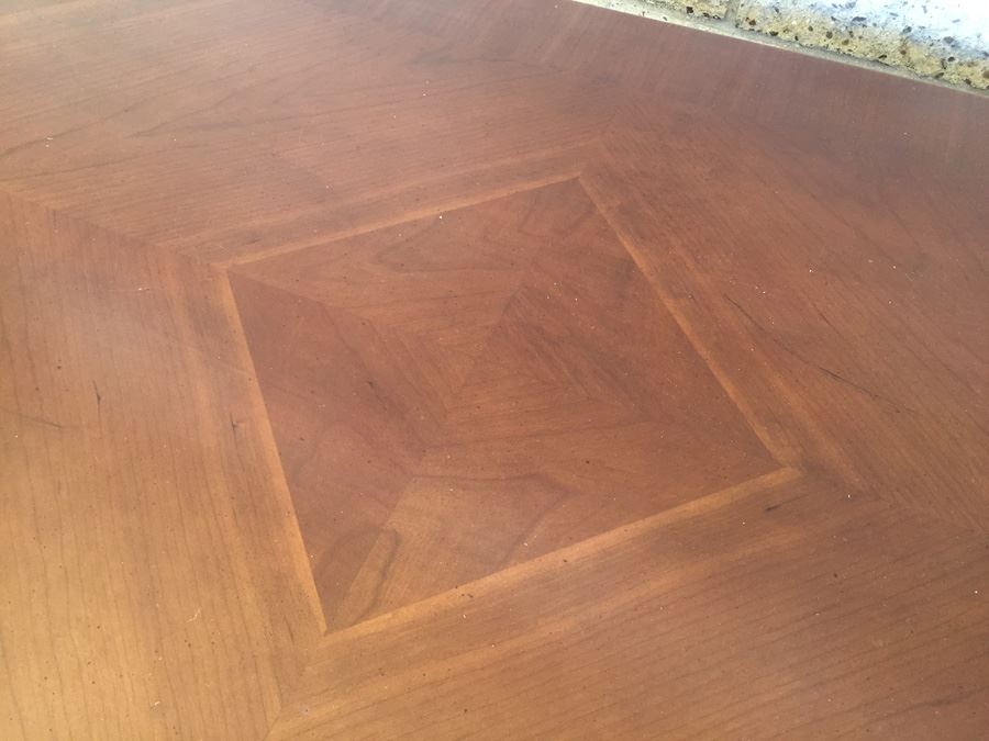 Large Rectangular Solid Wood Coffee Table [Photo 2]