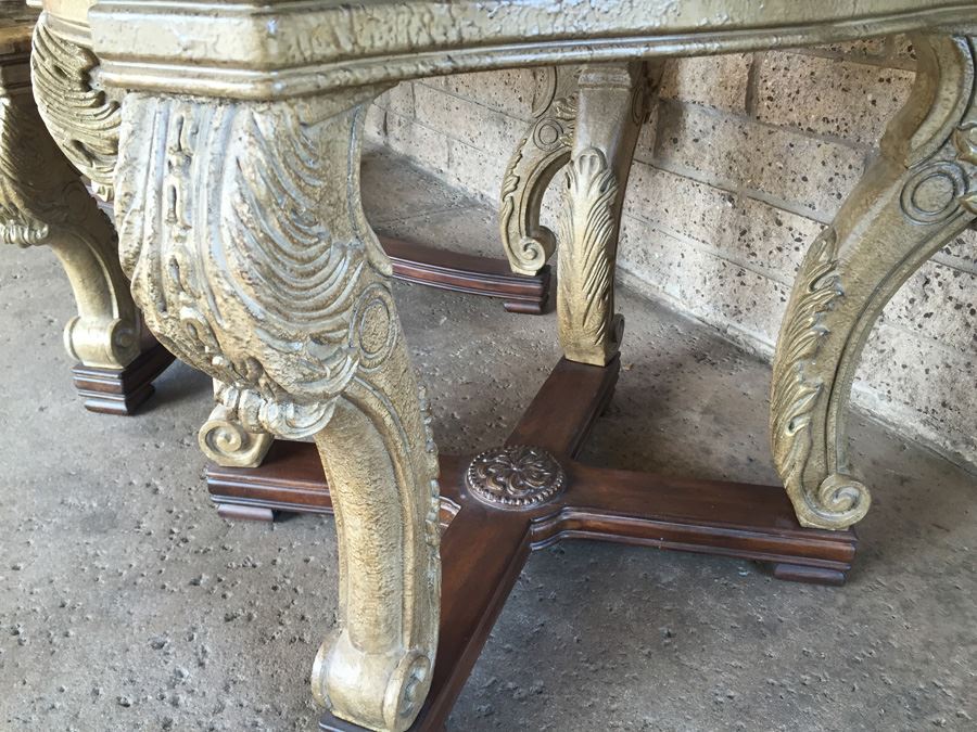 3-Piece Faux Marble Coffee Table And 2 Side Tables [Photo 6]