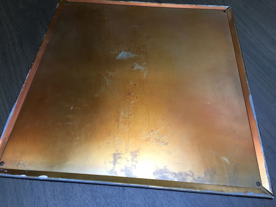 SKYROCKET POPS 5 Cent Painted Copper Reproduction Sign [Photo 7]