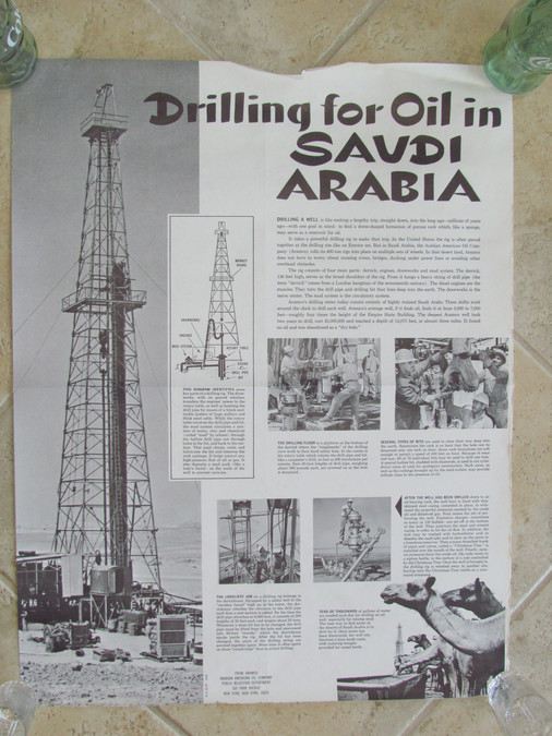 Aramco Oil Poster