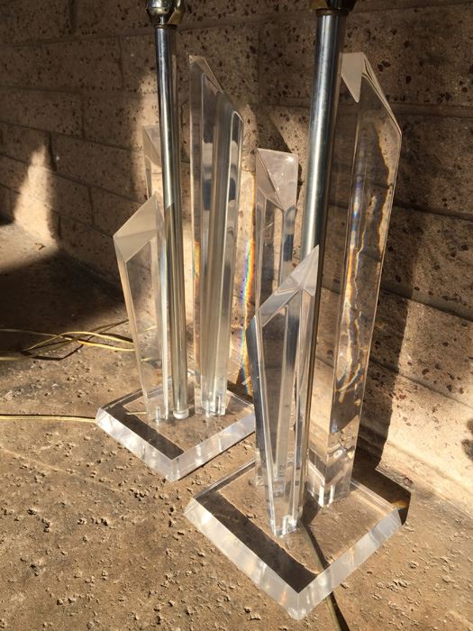 Pair Of Lucite Table Lamps [Photo 12]
