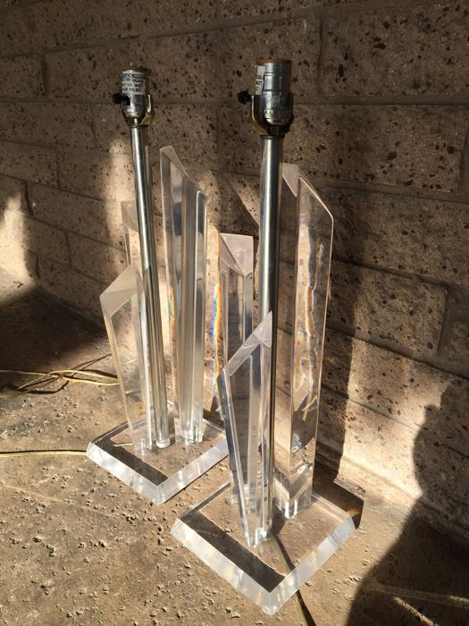 Pair Of Lucite Table Lamps [Photo 9]