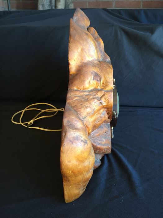 Working General Electric Clock Model 3H98 Mounted In A Large Piece Of Driftwood [Photo 7]