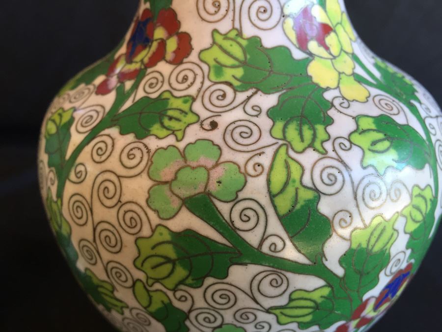 Pair Of Chinese Cloisonne Vases [Photo 5]