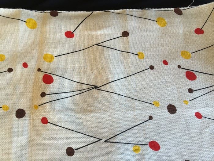Vintage Mid-Century Fabric By Joel Robinson Titled 'Candles' [Photo 4]