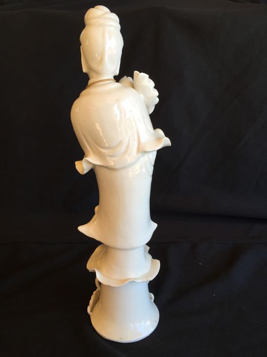 A Chinese Blanc De Chine Figure Of Guanyin [Photo 10]