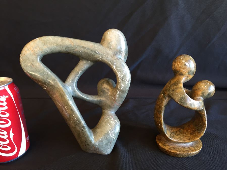 Mother And Child Stone Sculpture Lot [Photo 3]