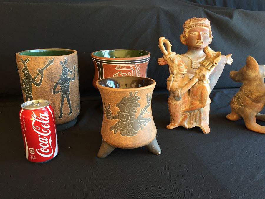 Huge Mexican Pottery Lot   11931 Q4z2 